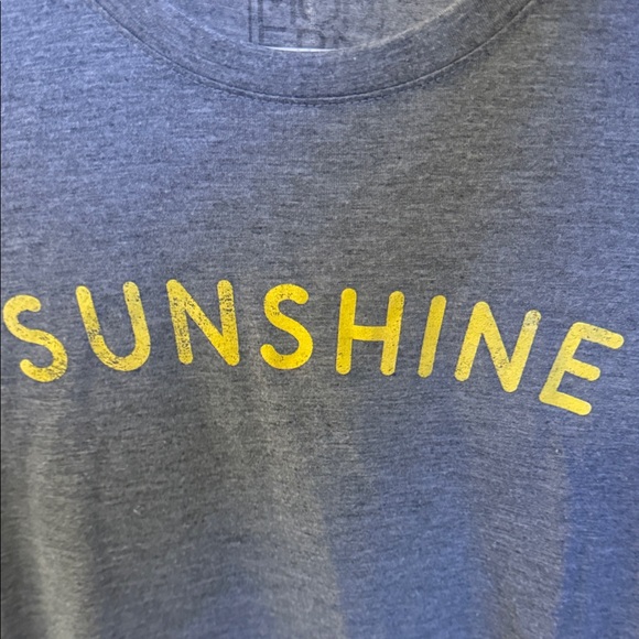 Modern Lux Gray Tee with Yellow 'Sunshine' Print - Picture 3 of 5